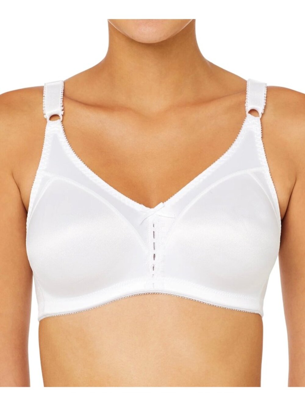 Bali Double Support Wireless Minimizer Unlined Bra Style 3820 White Womens 38C